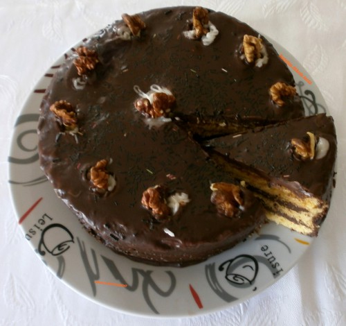Nutellás-csokis mikrós torta